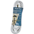 9 Foot Extension Cord: White